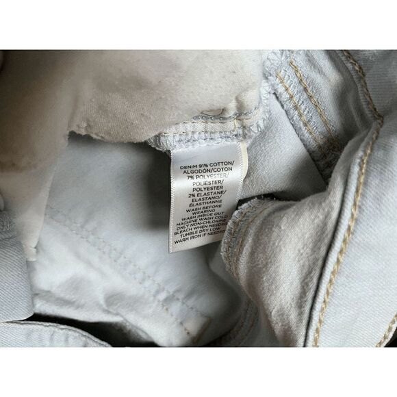 Ann Taylor Loft Womens Hi Rise Modern Skinny step Hem Jeans Light Wash Sz 27 - Picture 8 of 9